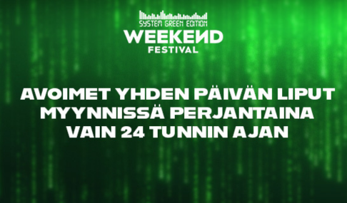 Tuplaboksi / Weekend yhden pv liput PV3